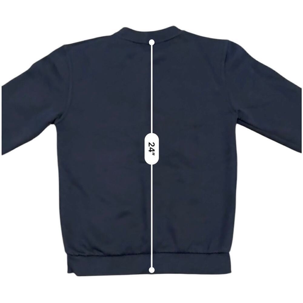 NWOT Brussels Belgium Men’s Navy Crewneck Sweatshirt Embroidered Size M​​​​​ - Picture 3 of 8